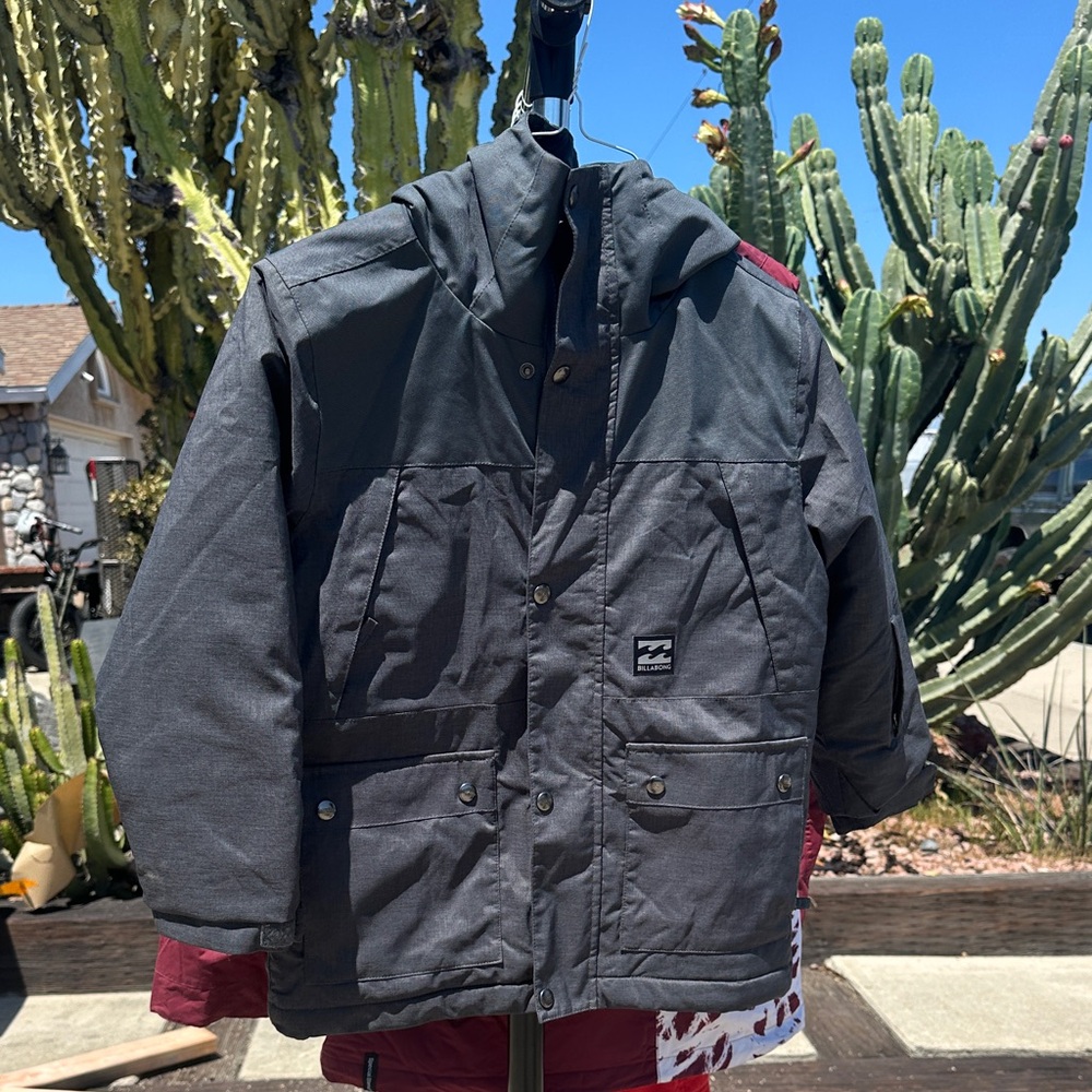 Billabong Kids Charcoal Puffer Jacket
